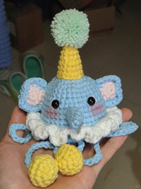 Dumbo Birthday Hat Crochet Diagram - HiCrochet