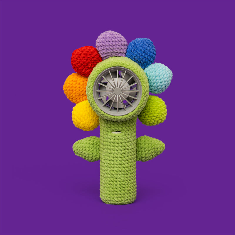 Seven Color Flower-Fan Crochet Kit