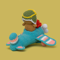 Flying an Airplane Capybara Crochet Kit