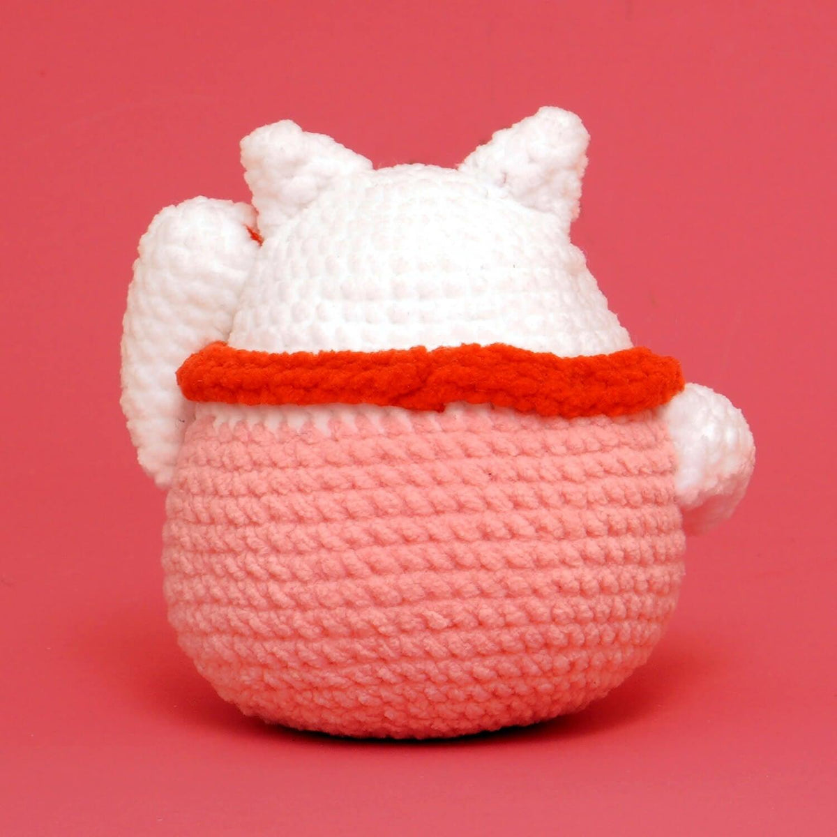 Magnetic Lucky Cat Crochet Kit-Pink - HiCrochet