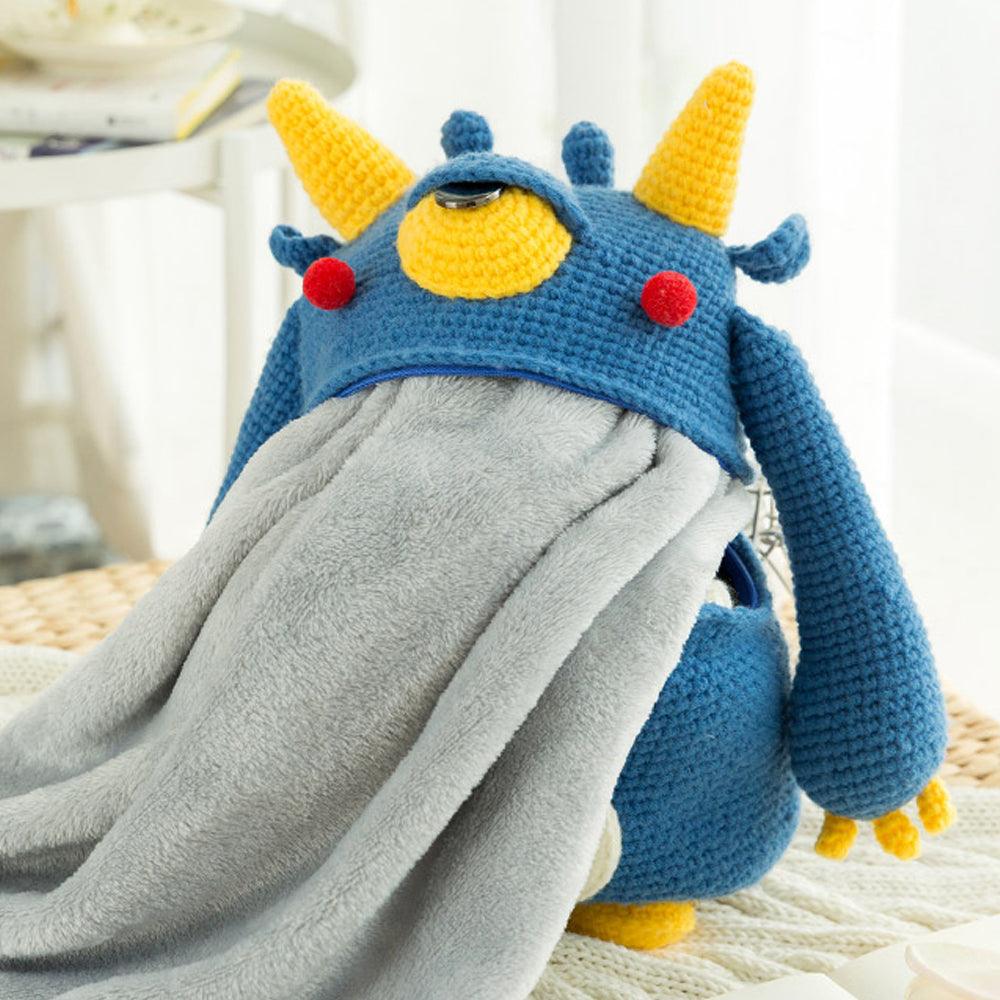 Amigurumi Animal Monster Pillow Blanket Crochet Kit - HiCrochet