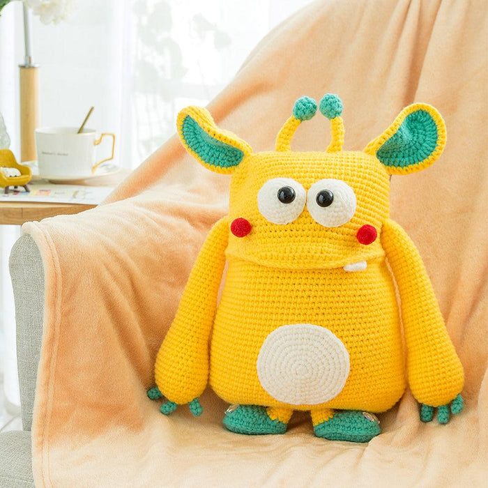 Animal Monster Pillow Blanket Crochet Kit - HiCrochet
