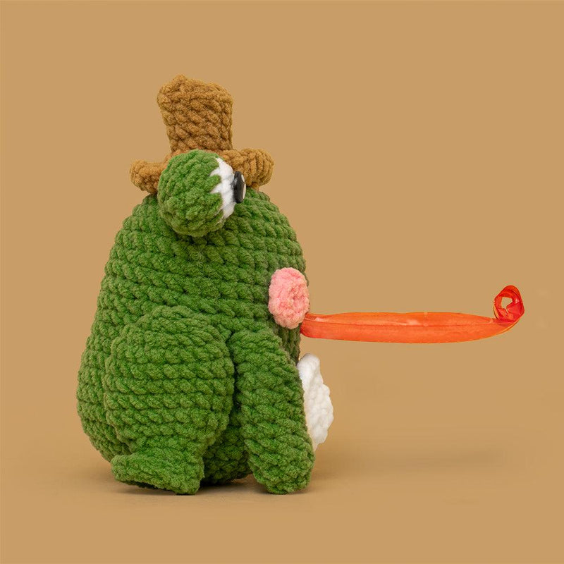 Frog With Tongue Crochet kit - HiCrochet