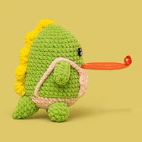 Tongue-Out Dino Crochet Kit - HiCrochet