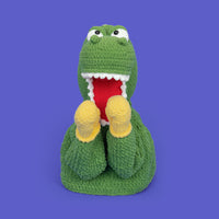 Boxing Dinosaur Hand Puppet Crochet Kit