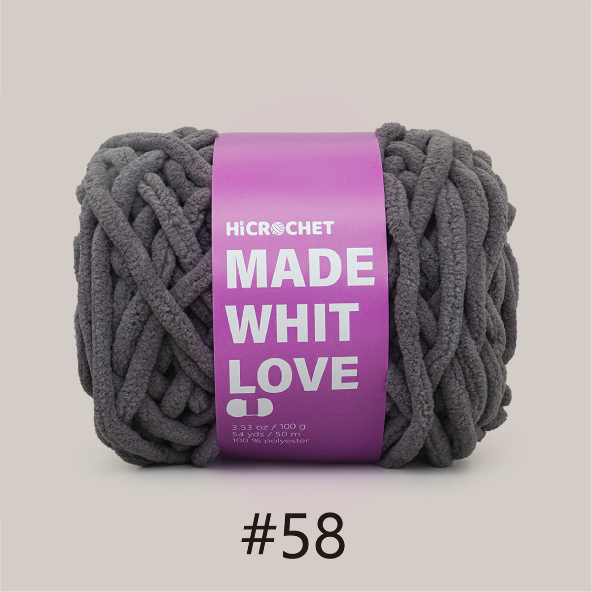 Crochet Yarn (100% polyester & 100 g/pc)