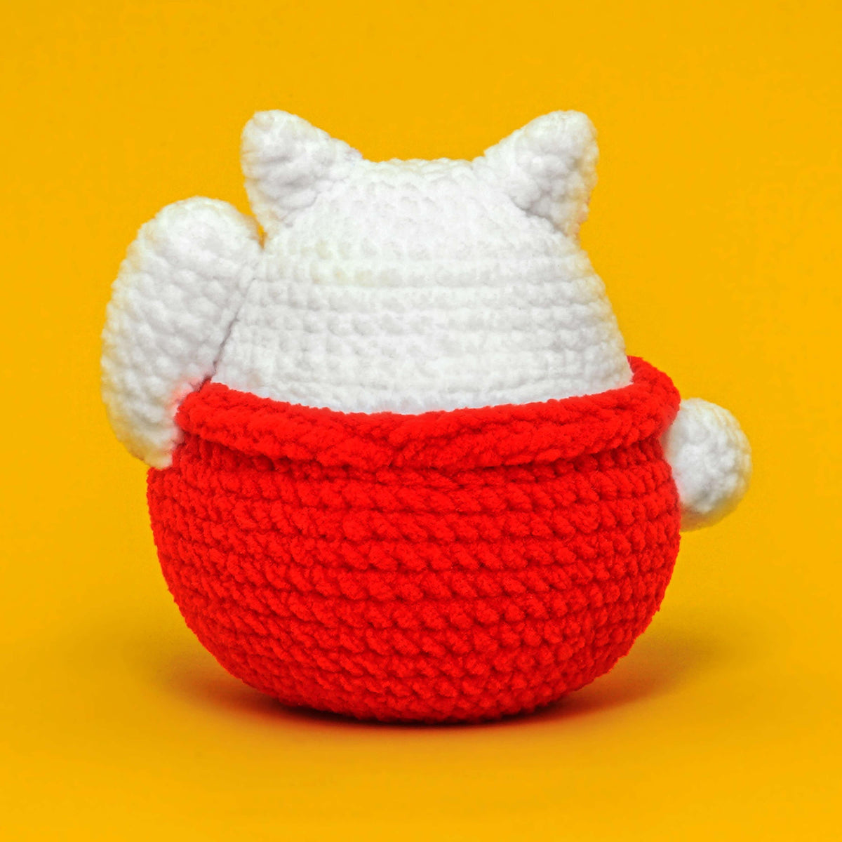 Magnetic Lucky Cat Crochet Kit-Red - HiCrochet