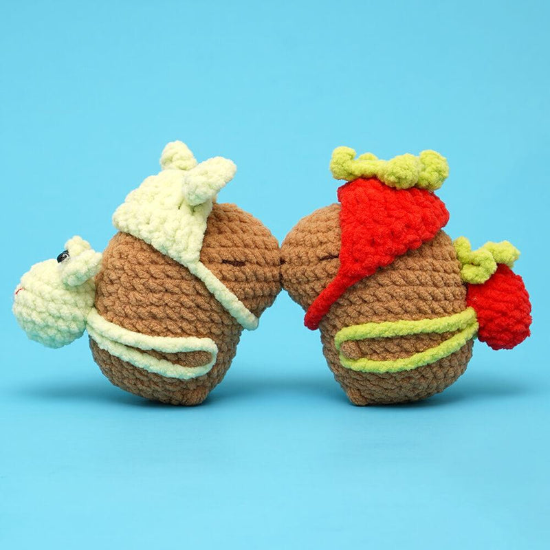 Magnetic Capybara Frog Crochet Kit - HiCrochet