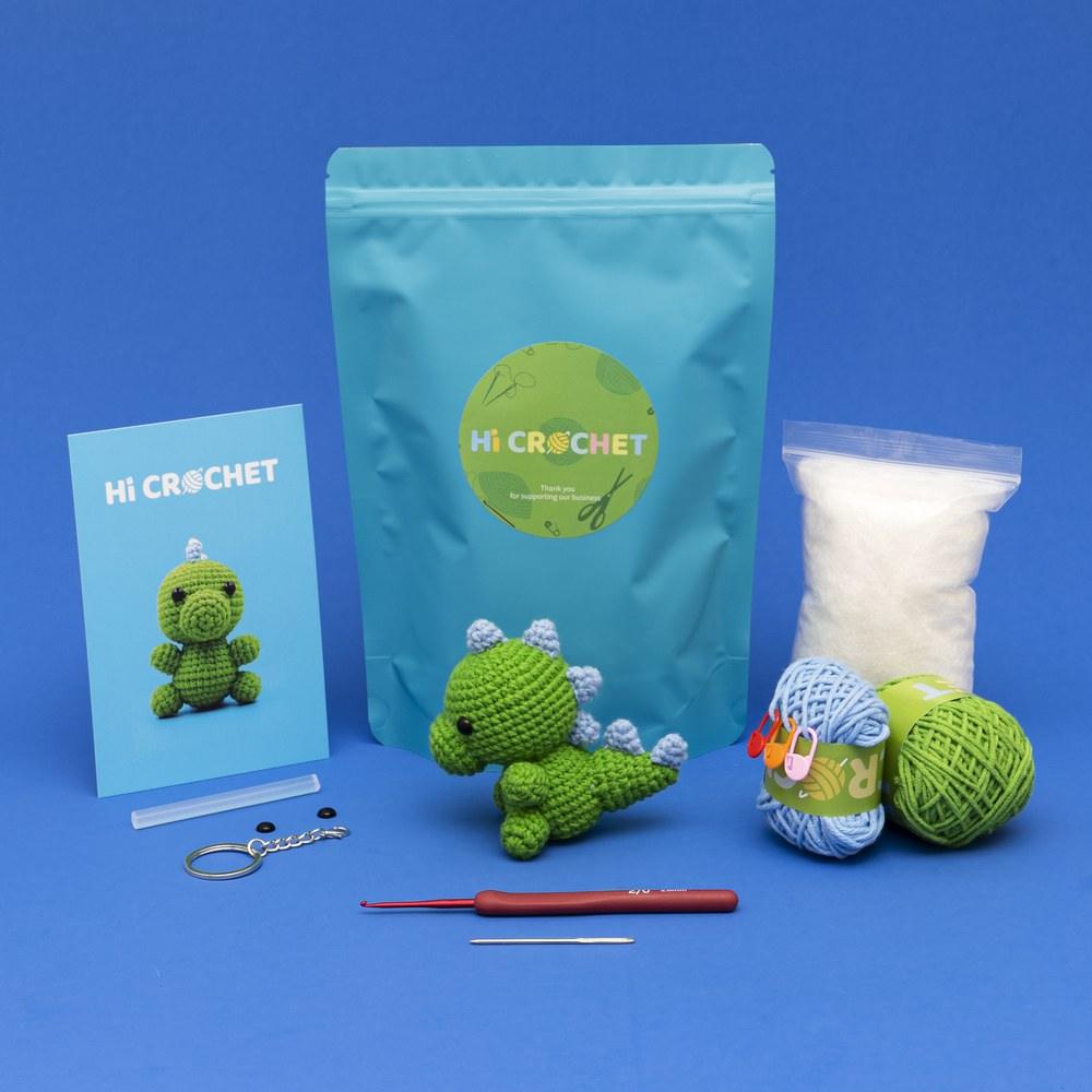 Dinosaur Amigurumi And Crochet Kit - HiCrochet