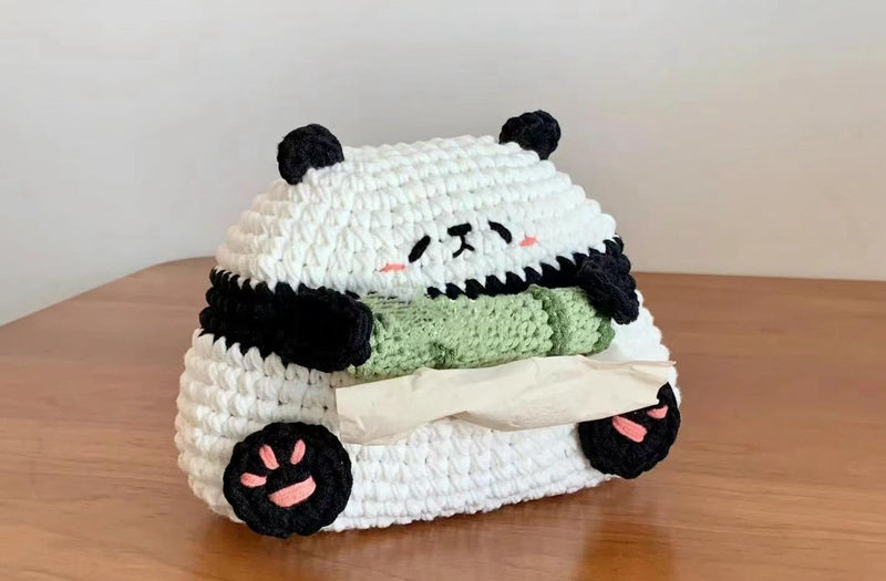 Panda Tissue Box Animal Crochet Pattern