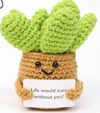 Cute Crochet Dolls - Positive & Emotional Support Animals, Fruits, Vegetables, Plants