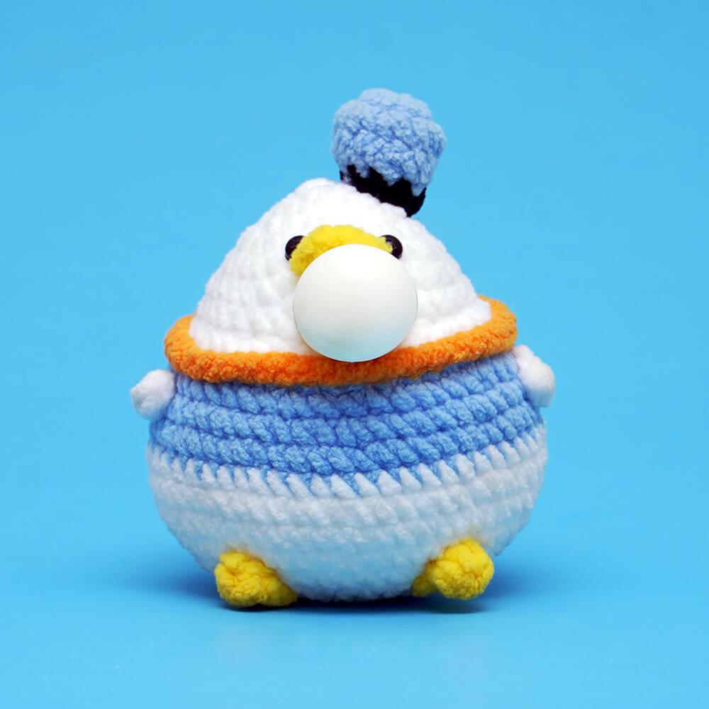 Press Bubble Duck Animal Crochet Kit - HiCrochet