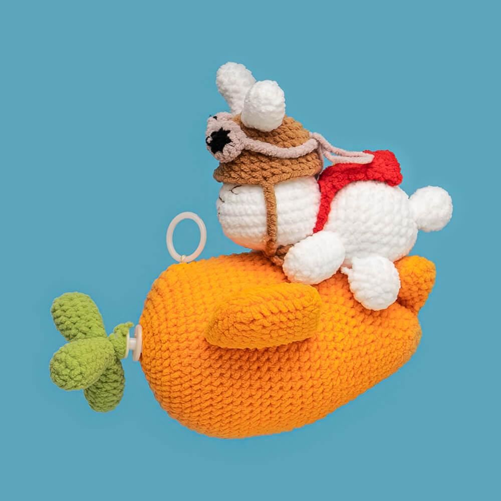 Flying Turnip Bunny Crochet Kit - HiCrochet