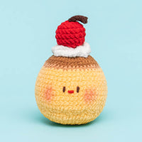 Press Wistle Pudding Cherry Berries Amigurumi Crochet Kit - HiCrochet