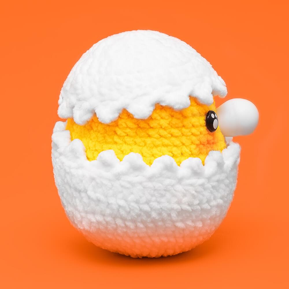 Bubble Egg Chick Crochet Kit - HiCrochet