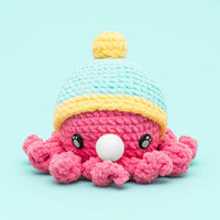 Bubble Octopus Crochet Kit-Rose Red - HiCrochet