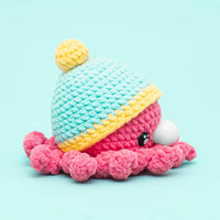 Bubble Octopus Crochet Kit-Rose Red - HiCrochet