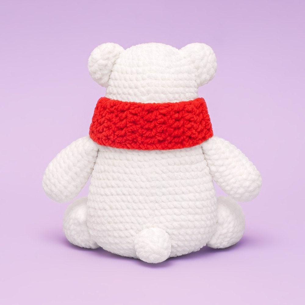 Press Bubble Scarf Bear Crochet Kit - HiCrochet