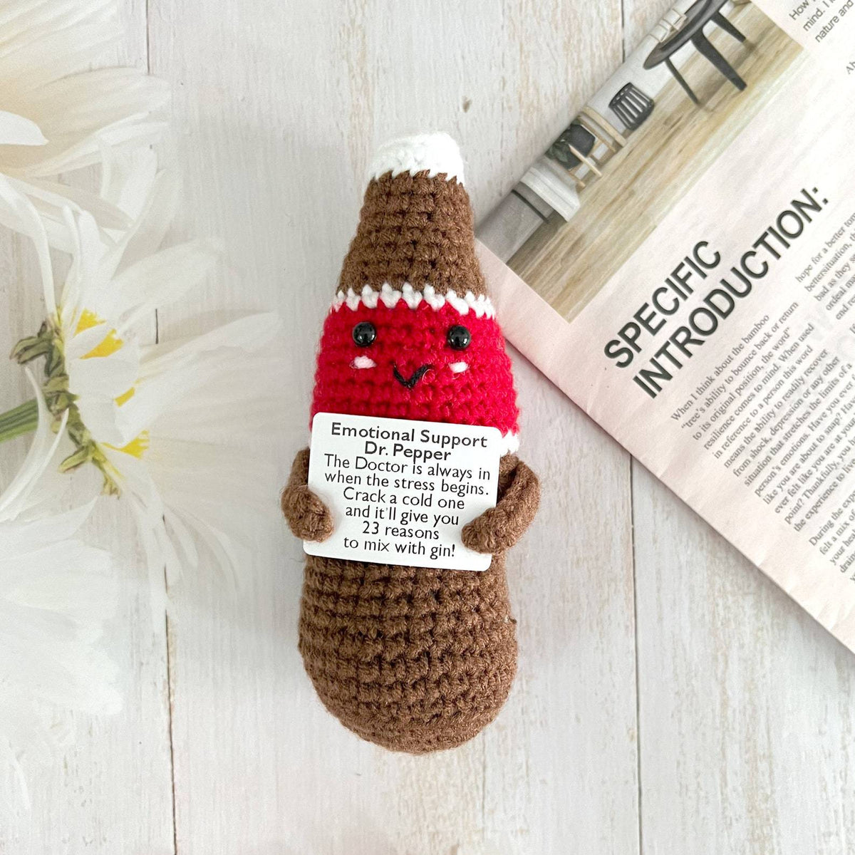 Positive Crochet Dolls with Affirmation Card