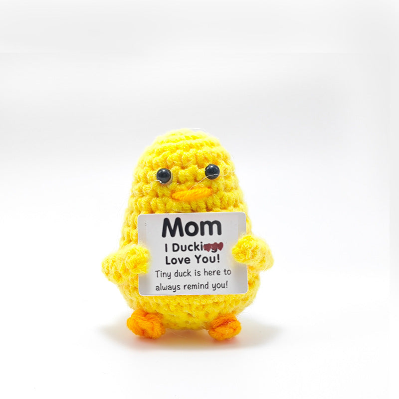 Crochet Duck Keychain