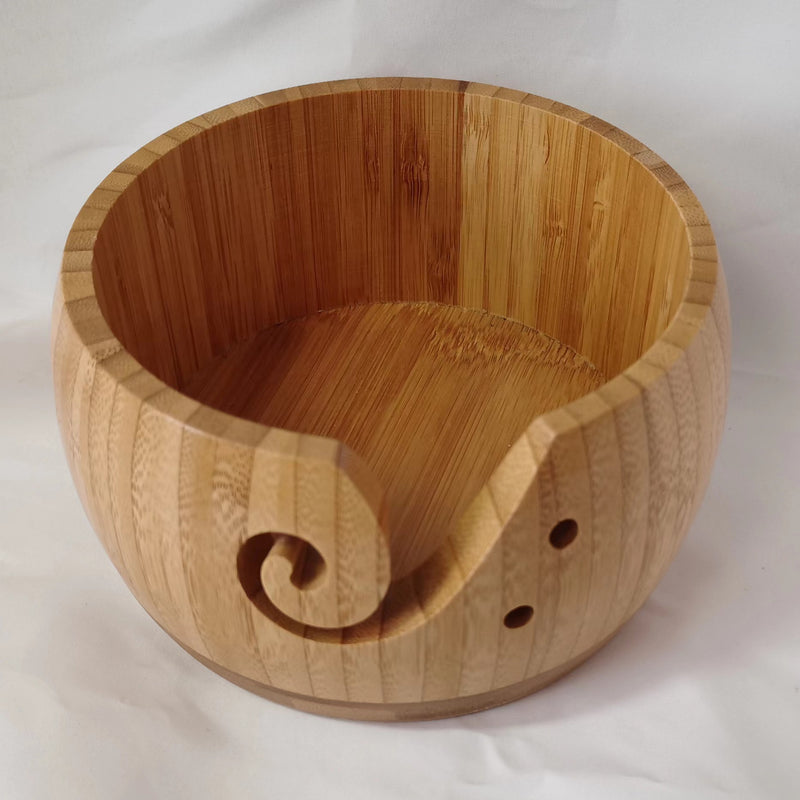 Handmade Wooden Yarn Bowls for Crochet