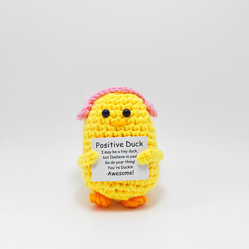 Crochet Duck Keychain