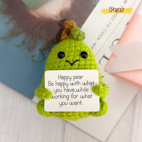 Positive Crochet Dolls with Affirmation Card