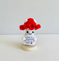 Positive Crochet Dolls with Affirmation Card