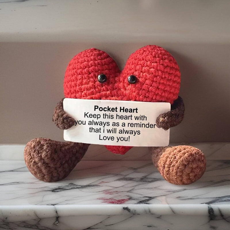 Positive Crochet Dolls with Affirmation Card