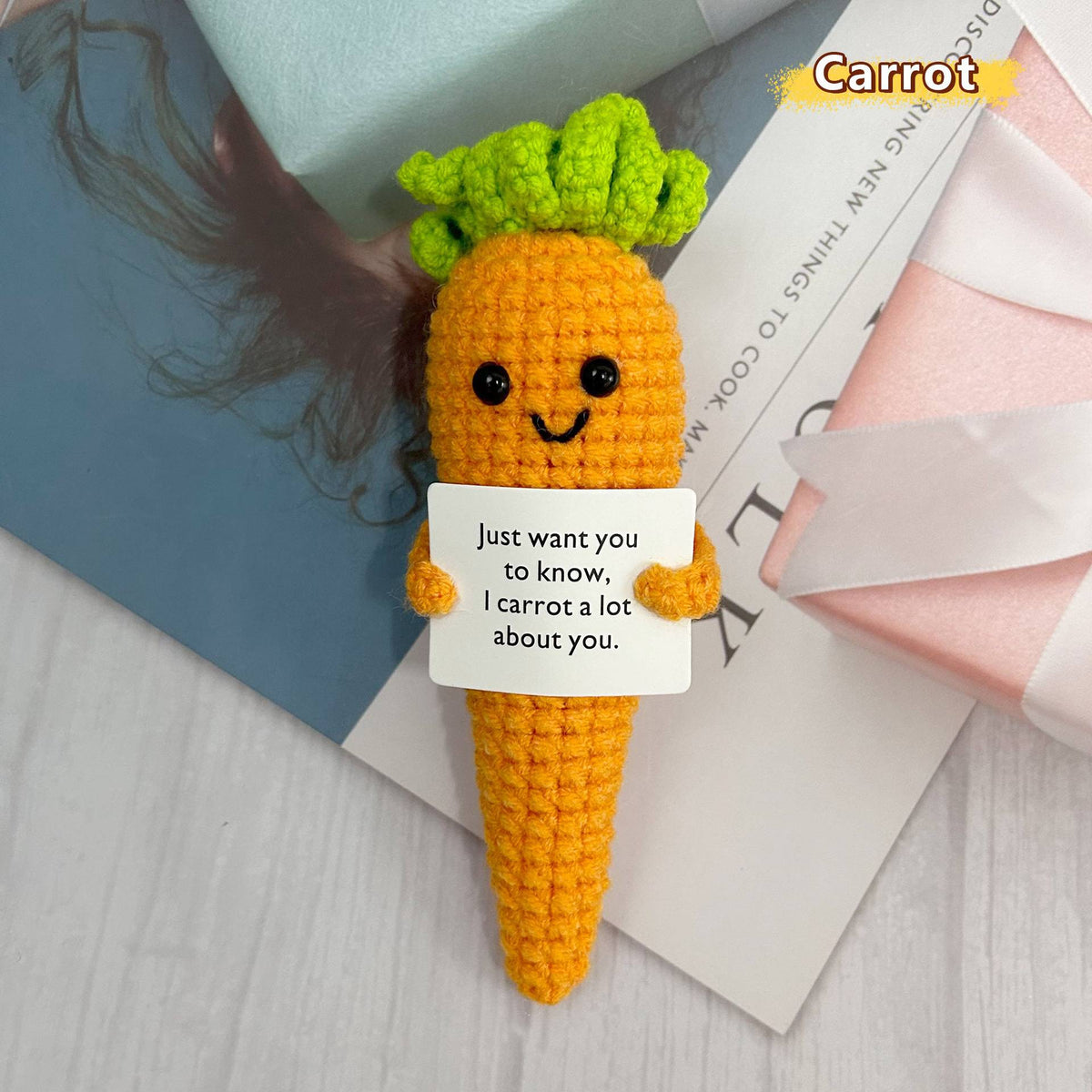 Positive Crochet Dolls with Affirmation Card