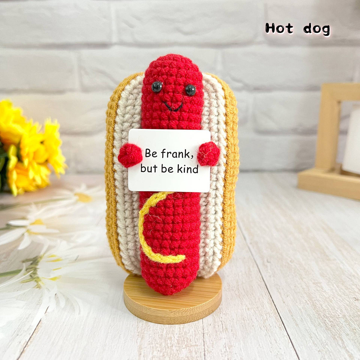 Positive Crochet Dolls with Affirmation Card