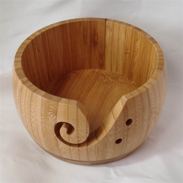 Wooden Yarn Bowl for Crochet