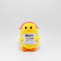 Crochet Duck Keychain