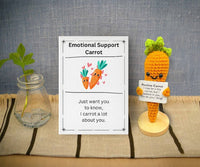 Positive Crochet Dolls with Affirmation Card