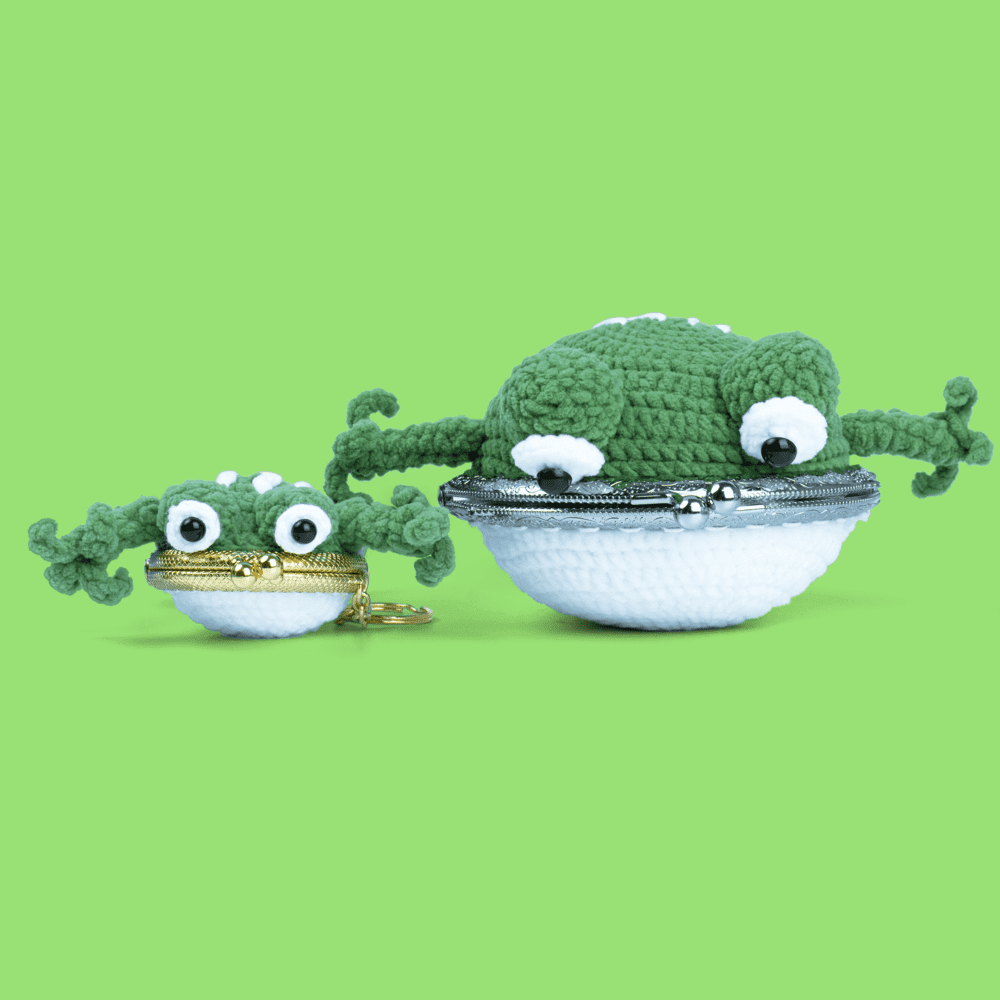 Frog coin purse crochet sale