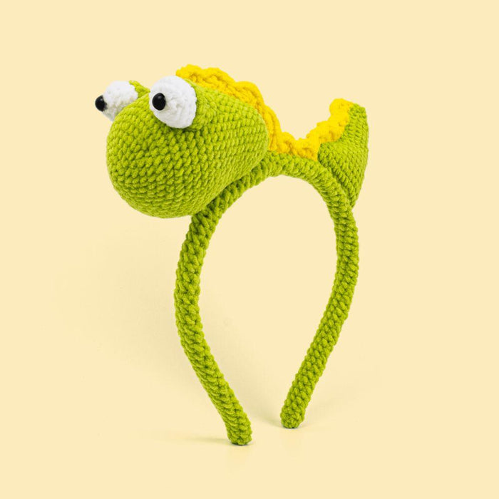Cute Dinosaur Hairband Crochet Kit - HiCrochet