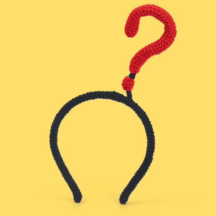 Question Mark Alphabet Hairband Crochet Kit - HiCrochet