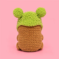 Capybara Crochet Kit With A Frog Hat - HiCrochet