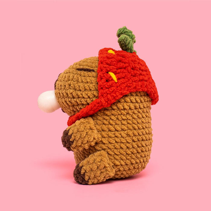 Capybara With A Strawberry Hat - HiCrochet