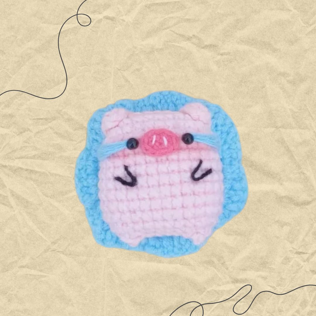 Sad Pig Animal Crochet Pattern