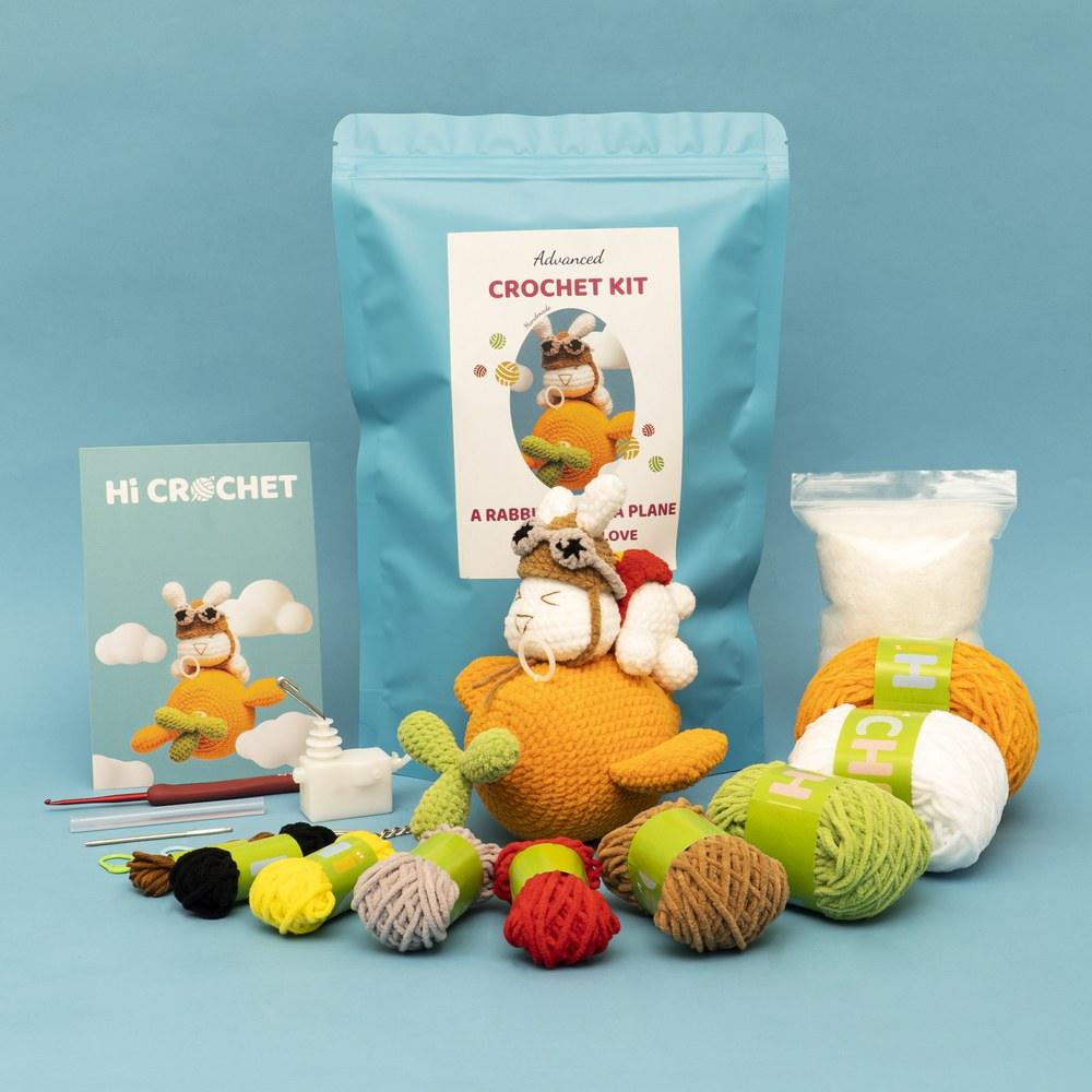 Flying Turnip Bunny Crochet Kit - HiCrochet